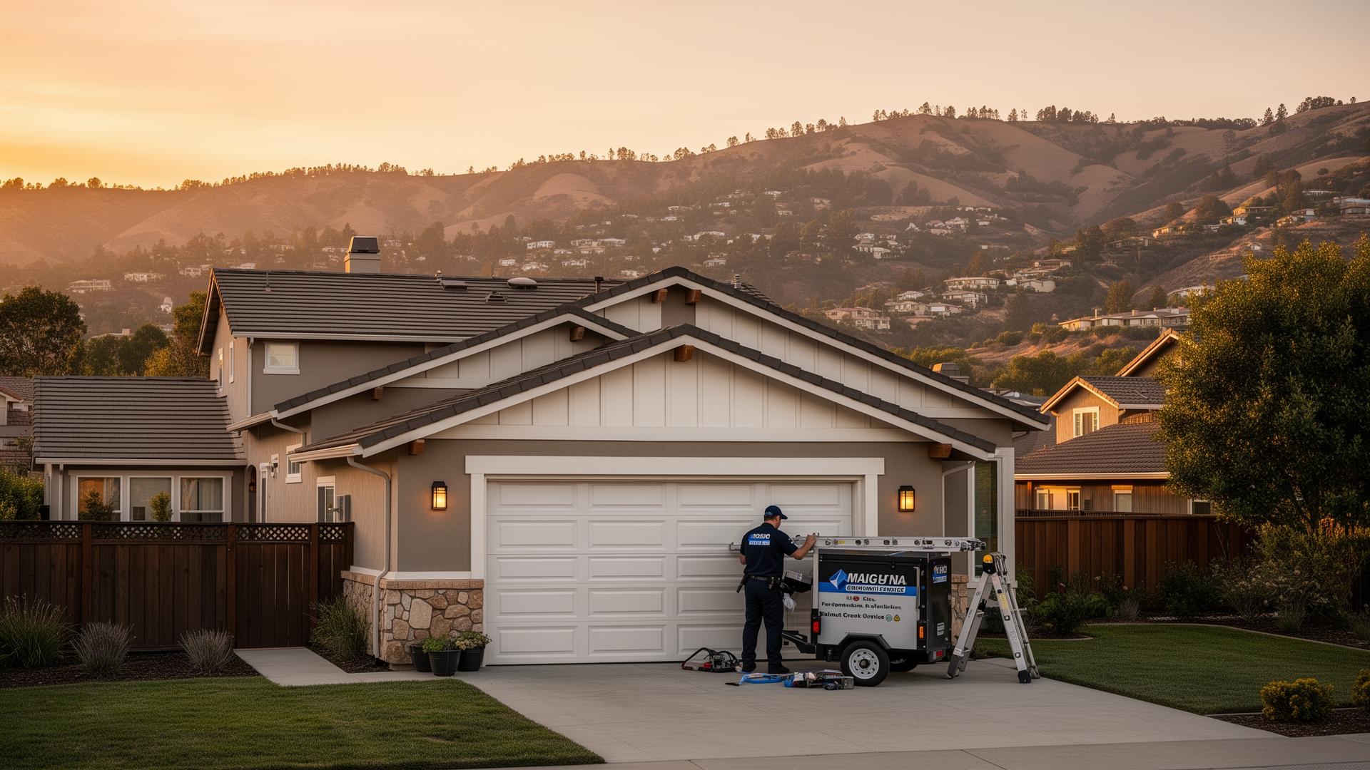 Professional garage door service in Walnut Creek